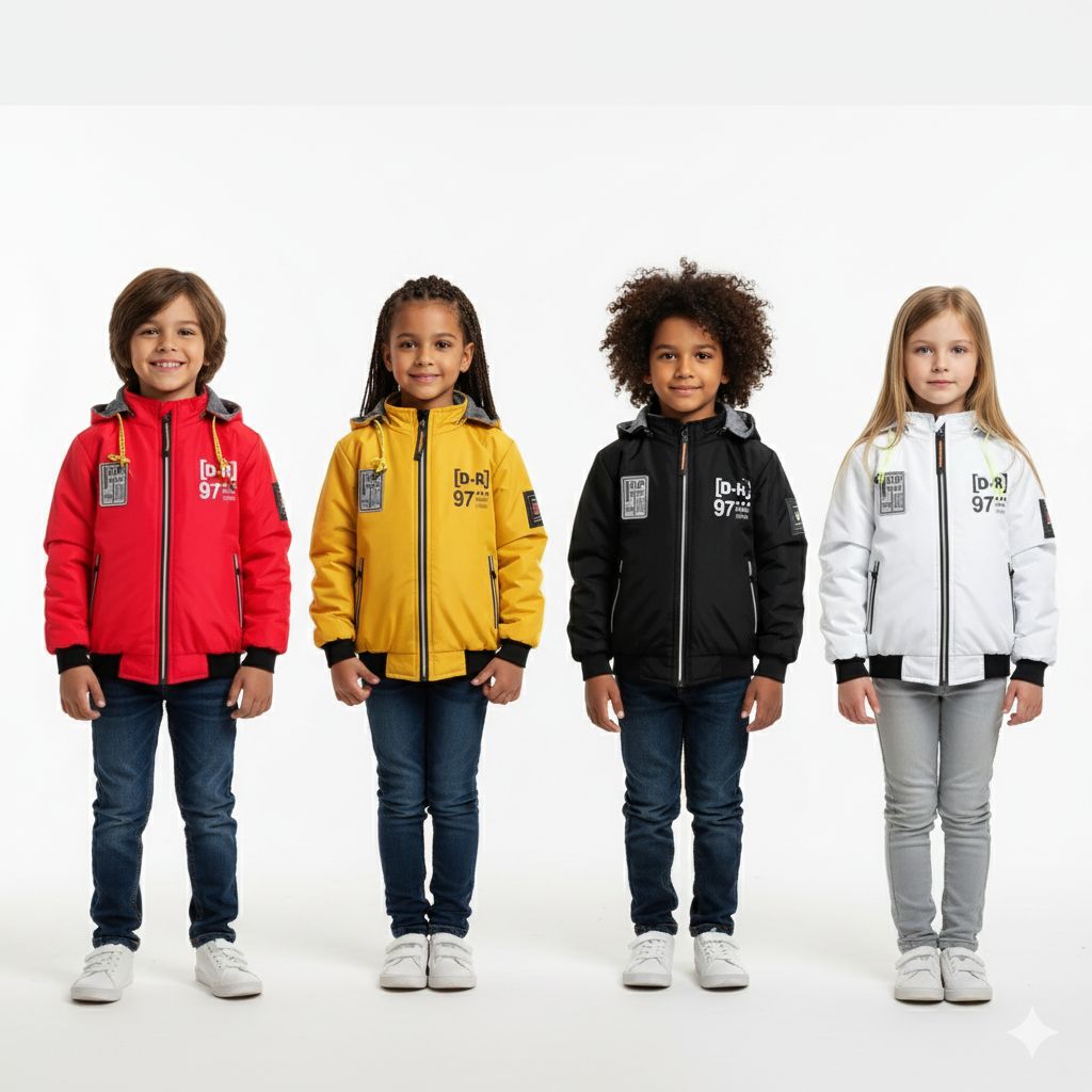 کاپشن بچگانه خلبانی دو رو